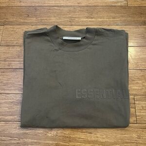 Essentials Fear of God Olive Green Tee